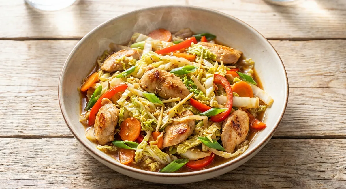 Chicken and Cabbage Stir-Fry