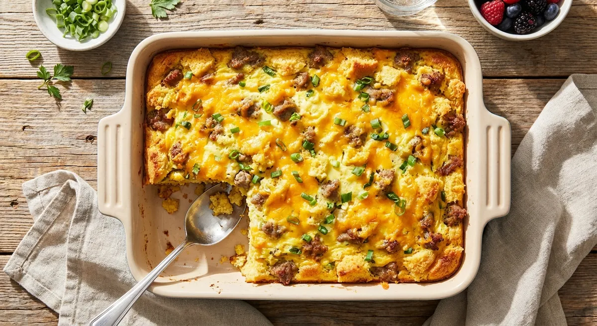 Cornbread Breakfast Casserole