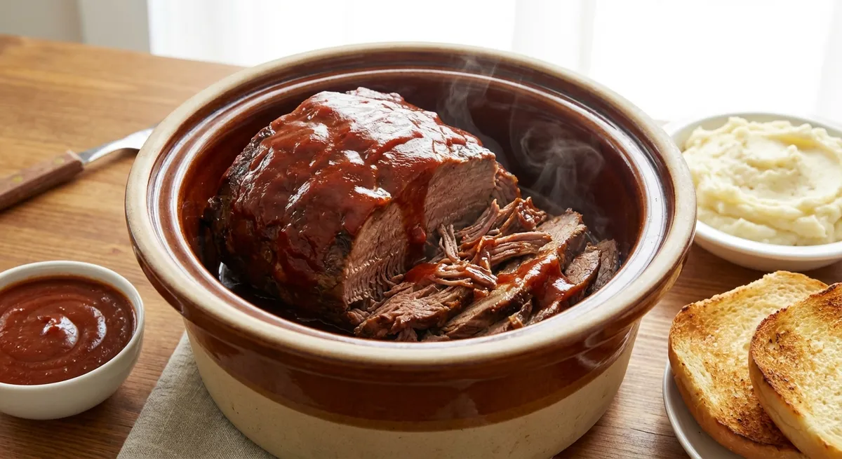 Crockpot BBQ Top Round Roast