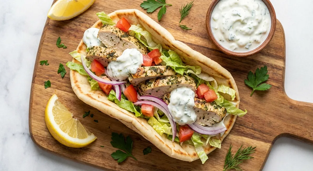 Chicken Gyro with Tzatziki